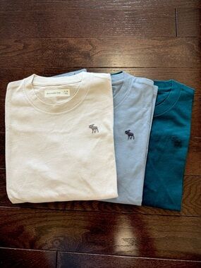 abercrombie boys - 3-pack boys icon essential long-sleeve tee